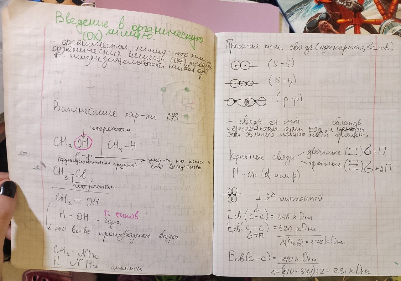 Химия, органические соединения